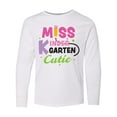 thumbnail image 1 of Inktastic Miss Kindergarten Cutie with Pencil and Stars Long Sleeve Youth T-Shirt, 1 of 5