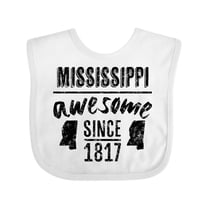 Inktastic Mississippi Awesome Since 1836 Boys or Girls Baby Bib