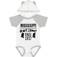 thumbnail image 1 of Inktastic Mississippi Awesome Since 1836 Boys or Girls Baby Bodysuit, 1 of 5