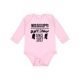 thumbnail image 1 of Inktastic Mississippi Awesome Since 1836 Boys or Girls Long Sleeve Baby Bodysuit, 1 of 5