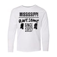 thumbnail image 1 of Inktastic Mississippi Awesome Since 1836 Long Sleeve Youth T-Shirt, 1 of 5