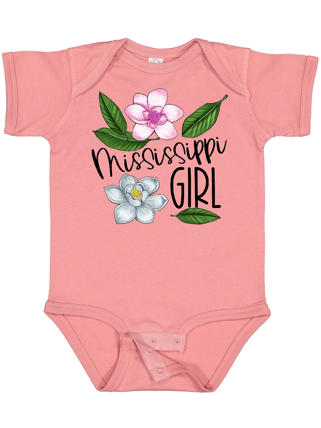 Inktastic Granny's Girl Baby Bodysuit - Bright Flowers Onesie For Infants & Newborns
