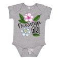 thumbnail image 1 of Inktastic Mississippi Girl Magnolia Flowers and Leaves Girls Baby Bodysuit, 1 of 5