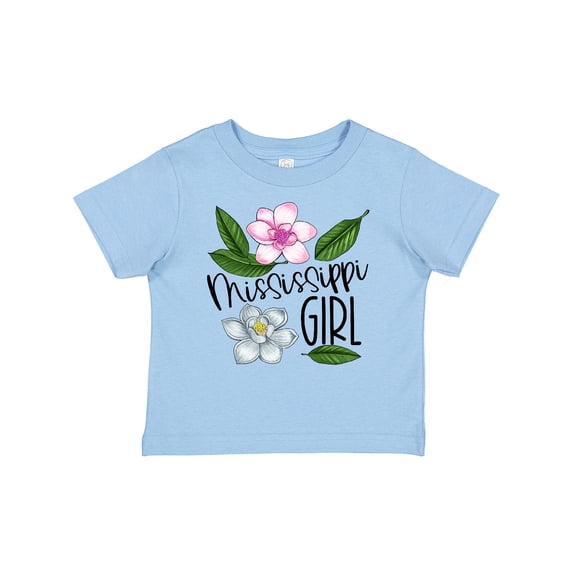 Inktastic Mississippi Girl Magnolia Flowers and Leaves Girls Baby T-Shirt