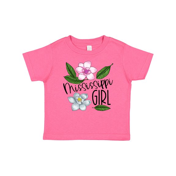 Inktastic Mississippi Girl Magnolia Flowers and Leaves Girls Baby T-Shirt