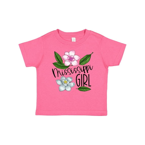 Inktastic Mississippi Girl Magnolia Flowers and Leaves Girls Baby T-Shirt