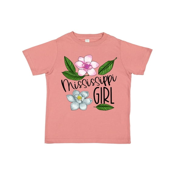 Inktastic Mississippi Girl Magnolia Flowers and Leaves Girls Toddler T-Shirt