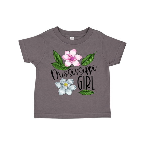 Inktastic Mississippi Girl Magnolia Flowers and Leaves Girls Toddler T-Shirt