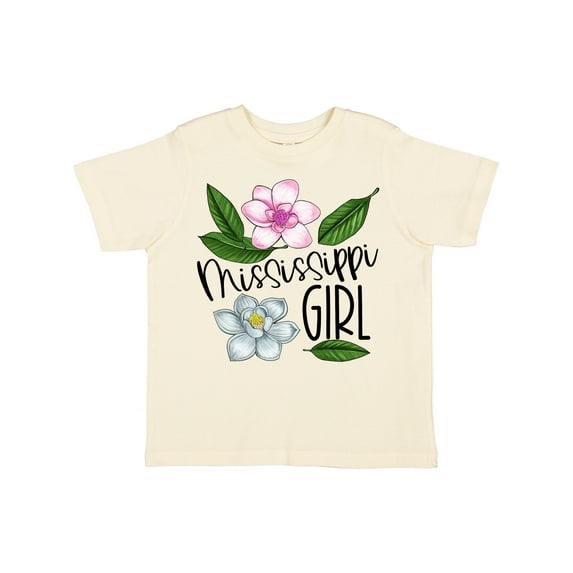 Inktastic Mississippi Girl Magnolia Flowers and Leaves Girls Toddler T-Shirt