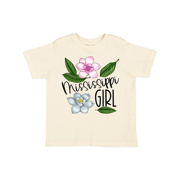 Inktastic Mississippi Girl Magnolia Flowers and Leaves Girls Toddler T-Shirt