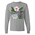 thumbnail image 1 of Inktastic Mississippi Girl Magnolia Flowers and Leaves Long Sleeve T-Shirt, 1 of 5