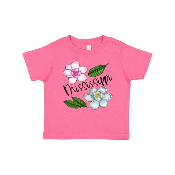 Inktastic Mississippi Magnolia Flowers and Leaves Boys or Girls Baby T-Shirt
