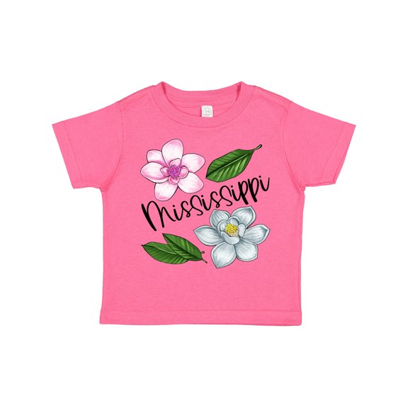 Inktastic Mississippi Magnolia Flowers and Leaves Boys or Girls Toddler T-Shirt