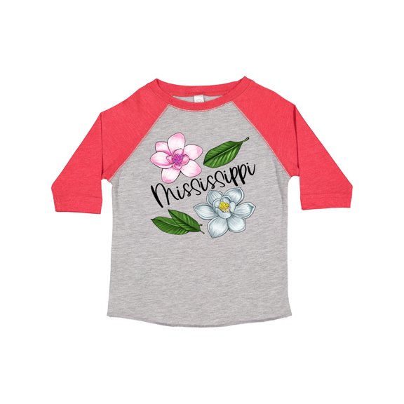 Inktastic Mississippi Magnolia Flowers and Leaves Boys or Girls Toddler T-Shirt