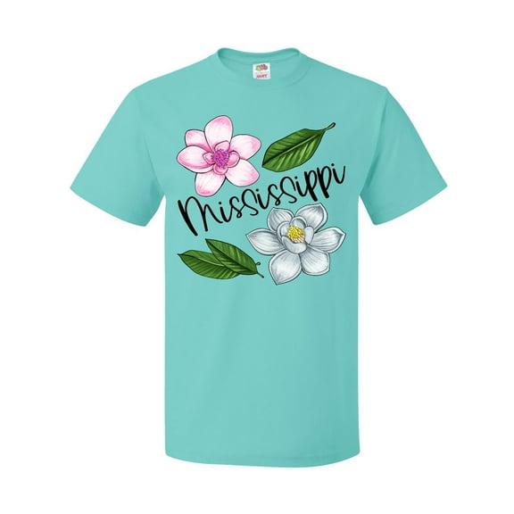 Inktastic Mississippi Magnolia Flowers and Leaves T-Shirt