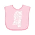 thumbnail image 1 of Inktastic Mississippi Silhouette Mandala Boys or Girls Baby Bib, 1 of 4