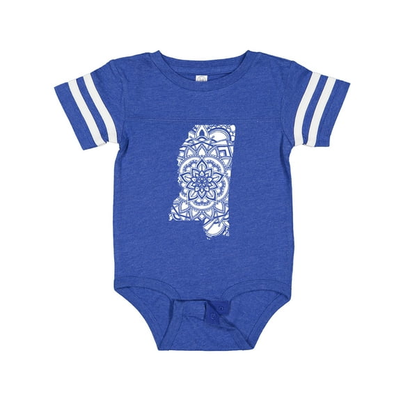 Inktastic Mississippi Silhouette Mandala Boys or Girls Baby Bodysuit