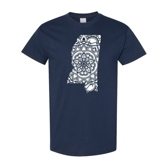 Inktastic Mississippi Silhouette Mandala T-Shirt