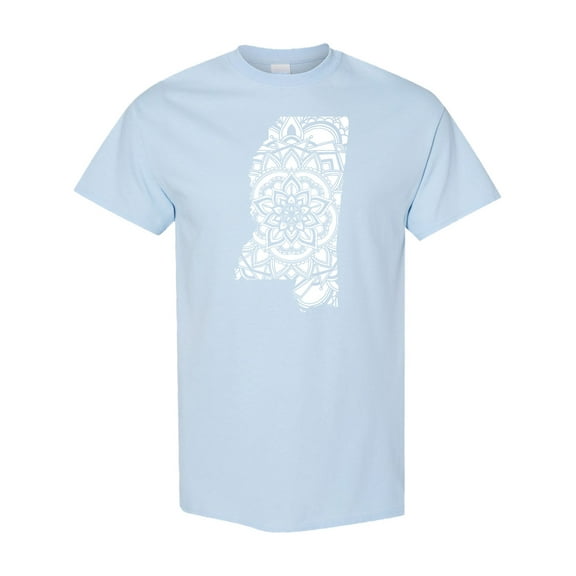 Inktastic Mississippi Silhouette Mandala T-Shirt