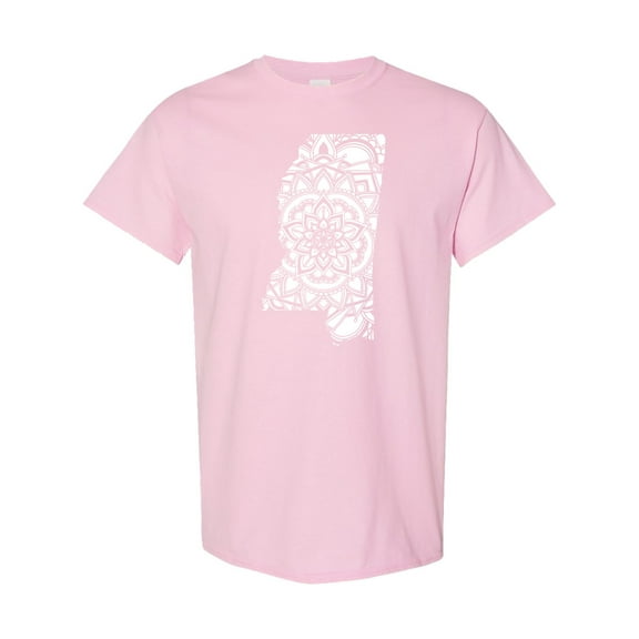 Inktastic Mississippi Silhouette Mandala T-Shirt
