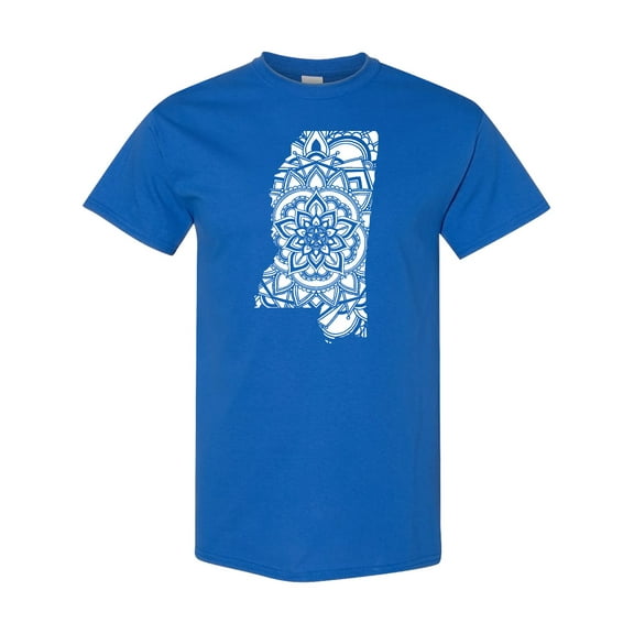 Inktastic Mississippi Silhouette Mandala T-Shirt