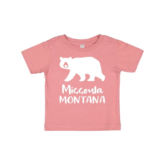 Inktastic Missoula, Montana White Bear Silhouette Boys or Girls Baby T-Shirt