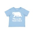 thumbnail image 1 of Inktastic Missoula, Montana White Bear Silhouette Boys or Girls Baby T-Shirt, 1 of 5