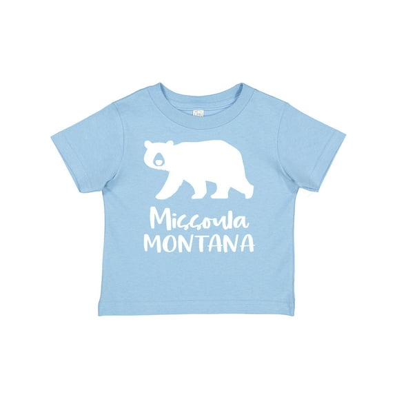 Inktastic Missoula, Montana White Bear Silhouette Boys or Girls Baby T-Shirt