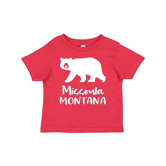 Inktastic Missoula, Montana White Bear Silhouette Boys or Girls Baby T-Shirt