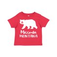 thumbnail image 1 of Inktastic Missoula, Montana White Bear Silhouette Boys or Girls Toddler T-Shirt, 1 of 5