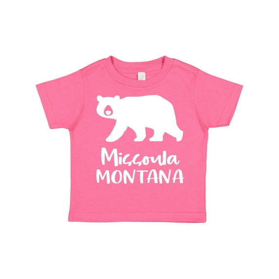 Inktastic Missoula, Montana White Bear Silhouette Boys or Girls Toddler T-Shirt