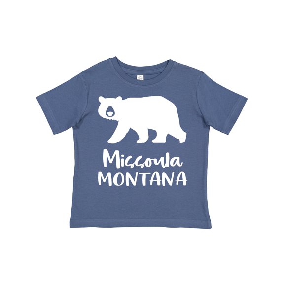 Inktastic Missoula, Montana White Bear Silhouette Boys or Girls Toddler T-Shirt