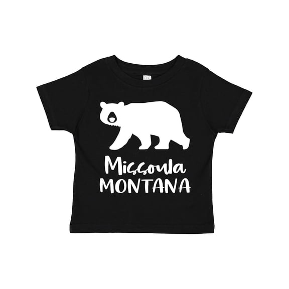 Inktastic Missoula, Montana White Bear Silhouette Boys or Girls Toddler T-Shirt
