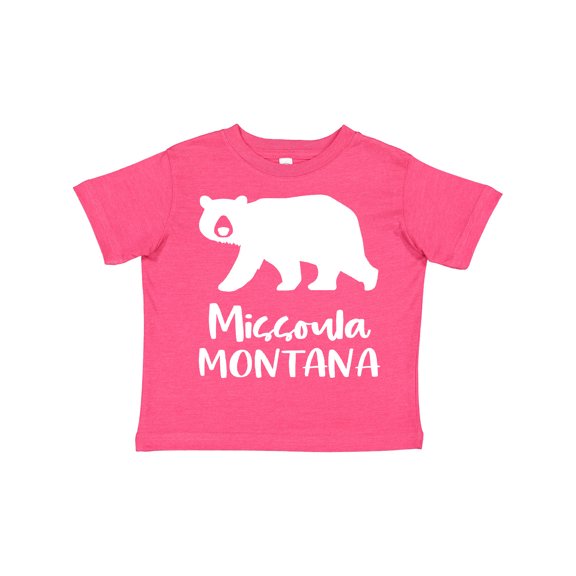 Inktastic Missoula, Montana White Bear Silhouette Boys or Girls Toddler T-Shirt
