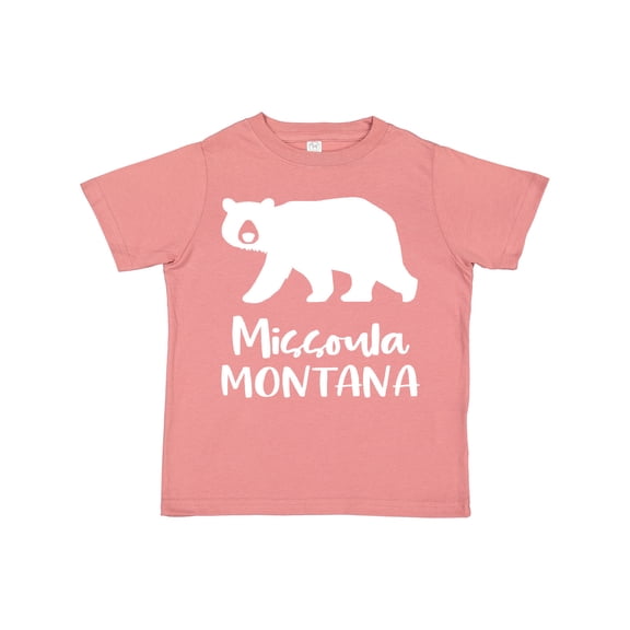 Inktastic Missoula, Montana White Bear Silhouette Boys or Girls Toddler T-Shirt