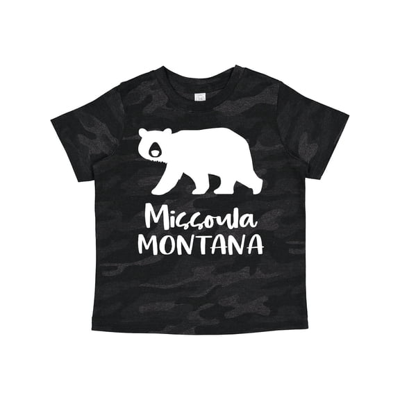 Inktastic Missoula, Montana White Bear Silhouette Boys or Girls Toddler T-Shirt