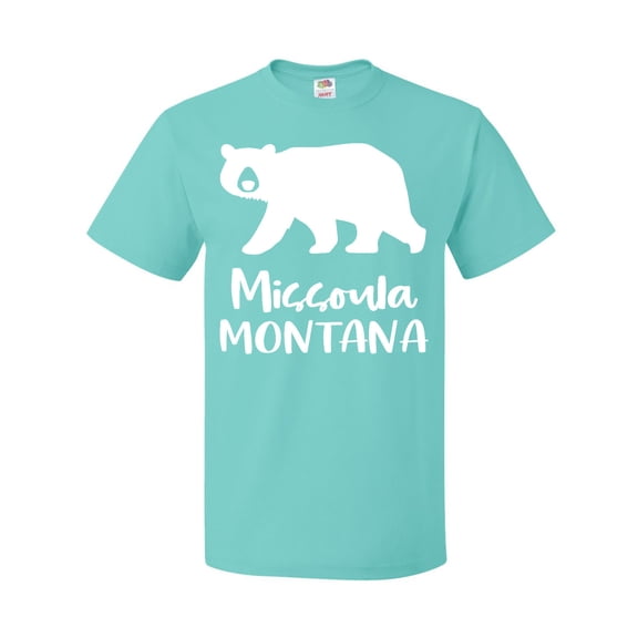 Inktastic Missoula, Montana White Bear Silhouette T-Shirt