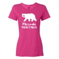 thumbnail image 1 of Inktastic Missoula, Montana White Bear Silhouette Women's T-Shirt, 1 of 5