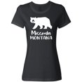thumbnail image 1 of Inktastic Missoula, Montana White Bear Silhouette Women's T-Shirt, 1 of 5