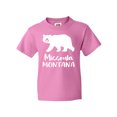 thumbnail image 1 of Inktastic Missoula, Montana White Bear Silhouette Youth T-Shirt, 1 of 5