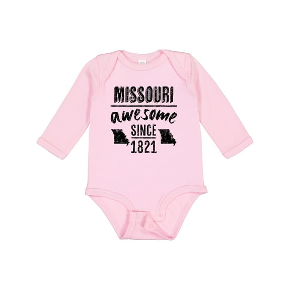 Inktastic Missouri Awesome Since 1821 Boys or Girls Long Sleeve Baby Bodysuit