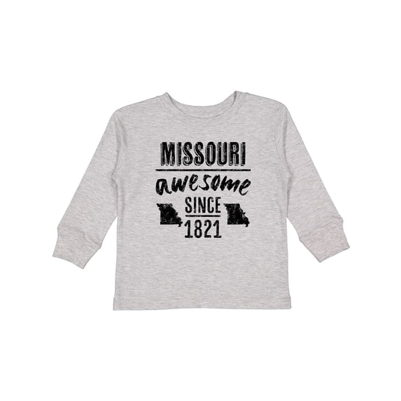 Inktastic Missouri Awesome Since 1821 Boys or Girls Long Sleeve Toddler T-Shirt