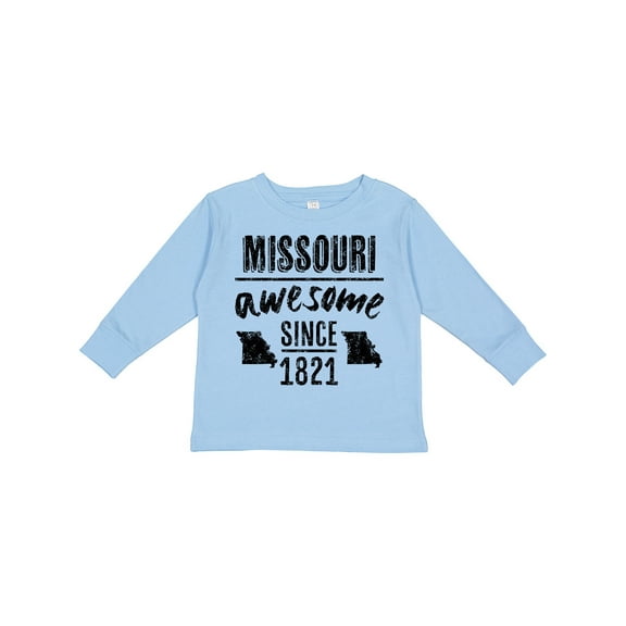 Inktastic Missouri Awesome Since 1821 Boys or Girls Long Sleeve Toddler T-Shirt