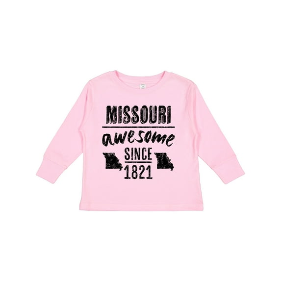 Inktastic Missouri Awesome Since 1821 Boys or Girls Long Sleeve Toddler T-Shirt