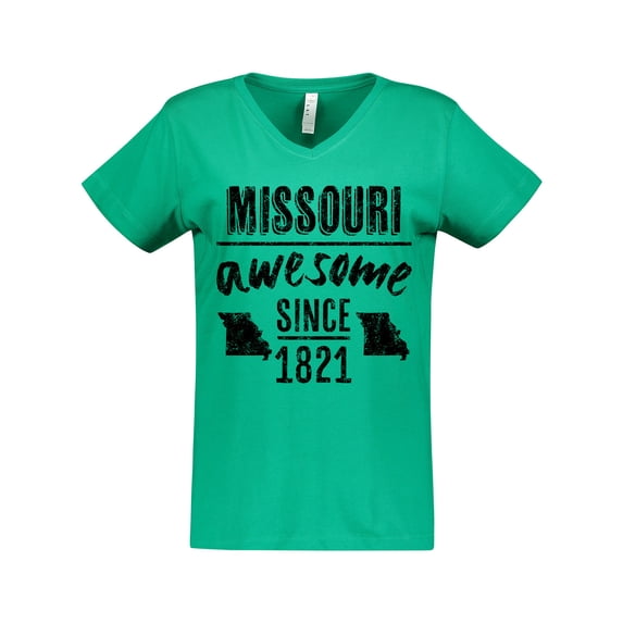 Inktastic Missouri Awesome Since 1821 Women's V-Neck T-Shirt
