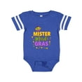 thumbnail image 1 of Inktastic Mister Mardi Gras with Crown and Dots Boys Baby Bodysuit, 1 of 5