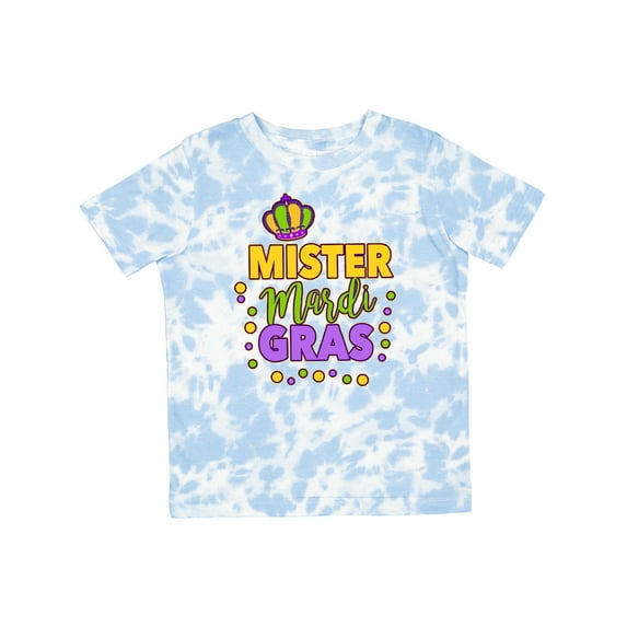 Inktastic Mister Mardi Gras with Crown and Dots Boys Toddler T-Shirt