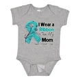 thumbnail image 1 of Inktastic Mom Ovarian Cancer Ribbon Boys or Girls Baby Bodysuit, 1 of 5