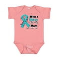 thumbnail image 1 of Inktastic Mom Ovarian Cancer Ribbon Boys or Girls Baby Bodysuit, 1 of 5
