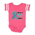 thumbnail image 1 of Inktastic Mom Ovarian Cancer Ribbon Boys or Girls Baby Bodysuit, 1 of 5